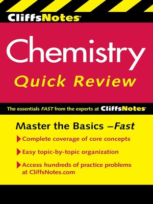 cover image of CliffsNotes Chemistry Quick Review